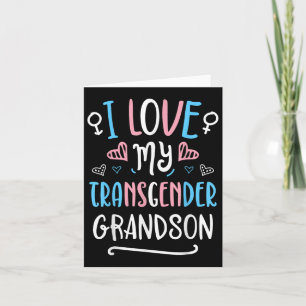 Ich Liebe meine Transgender-Enkelson Lgbt Trans Pr Karte