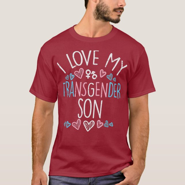 Ich Liebe meine Transgender-Sohn Transsexuelle Tra T-Shirt (Vorderseite)