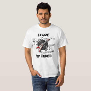 Ich liebe meine Tunes Männer T-Shirt