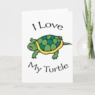 Ich Liebe meine Turtle Karte