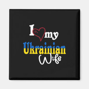 Ich liebe meine ukrainische Frau Künstlerisches De Magnet