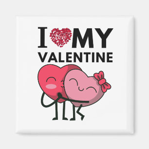 Ich Liebe meine Valentine Special Valentinstag Ges Magnet