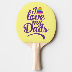 Ich Liebe meine Väter - LGBTQ Vatertagspass Tischtennis Schläger