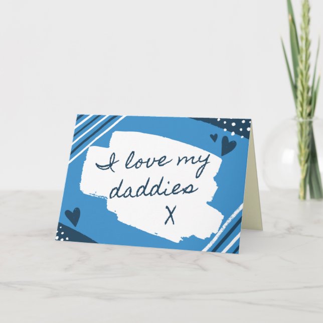 Ich Liebe meine Vatertagskarte Karte (Vorderseite)