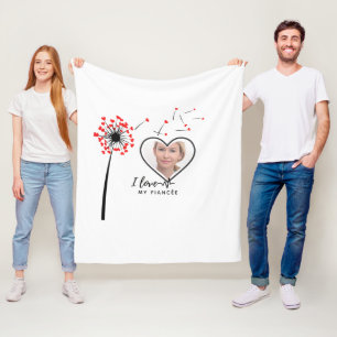 Ich liebe meine Verlobte - Personalisiert beste Fr Fleecedecke