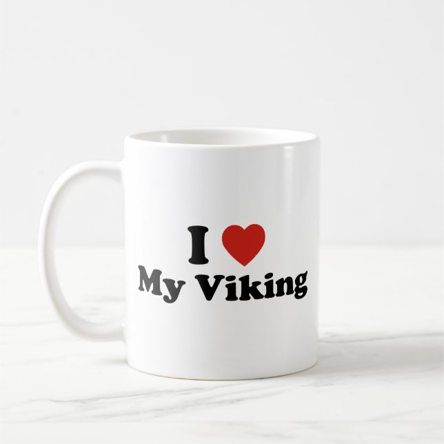 Ich Liebe meine Viking Coffee Tasse (Links)