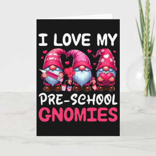 Ich liebe meine Vorschul-Gnomies Valentinstag Drei Karte
