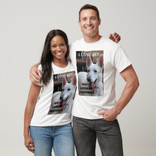 Ich Liebe meine weiße deutsche Hirte T-Shirt