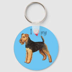 Ich Liebe meine Welsh Terrier Schlüsselanhänger