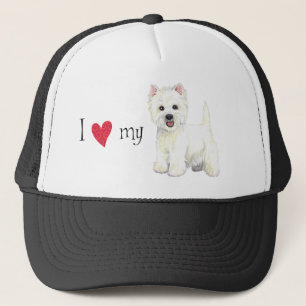 Ich Liebe meine Westie Truckerkappe