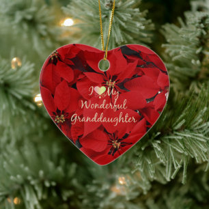 Ich Liebe meine wunderbare Enkelin, Keramik Ornament