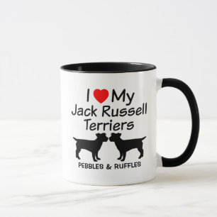 Ich Liebe meine zwei Jack Russell Terrier Hunde Tasse