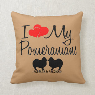 Ich Liebe meine zwei Spitze Kissen