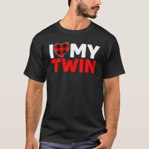 Ich liebe meine Zwillings-Zwillingsschwester-Zwill T-Shirt