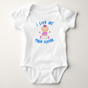 Ich Liebe meine Zwillingsschwester Baby Strampler