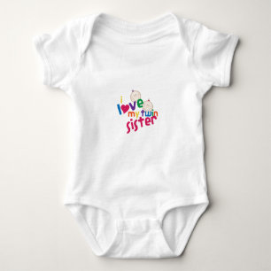 Ich Liebe meine Zwillingsschwester Baby Strampler