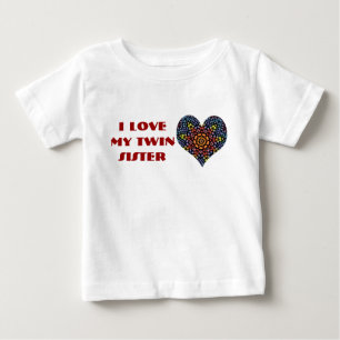 Ich Liebe meine Zwillingsschwester, Kleinkind Shir Baby T-shirt