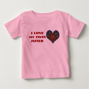 Ich Liebe meine Zwillingsschwester, Kleinkind Shir Baby T-shirt