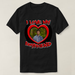 Ich Liebe meinem Freund Graffiti Heart Frame Red T T-Shirt
