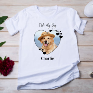 Ich Liebe meinem Hund Personalisiertes Heart Pet F Tri-Blend Shirt