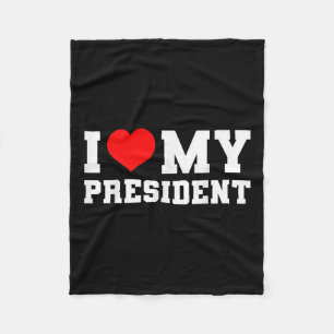 Ich Liebe meinem Präsidenten Donald Trump 2024 Ich Fleecedecke
