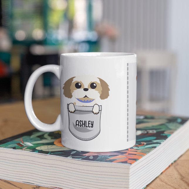 Ich Liebe meinem schih tzu Hund Pet leuchtendes He Kaffeetasse (Von Creator hochgeladen)