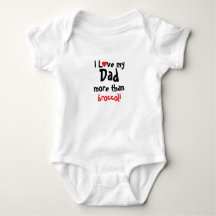 Ich Liebe meinem Vater Funny Daddy Baby Bodysuit