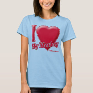 Ich Liebe meinen Affen T-Shirt