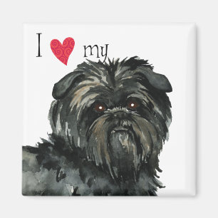 Ich Liebe meinen Affenpinscher Magnet