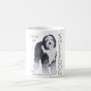 Ich liebe meinen alten englischen Schäferhund Tasse