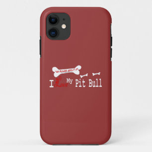 Ich Liebe meinen amerikanischen Pit Bull Terrier D iPhone 11 Hülle