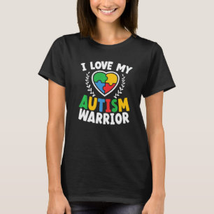 Ich liebe meinen Autismus Krieger Asd Autistisch A T-Shirt
