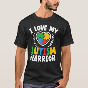 Ich liebe meinen Autismus Krieger Asd Autistisch A T-Shirt