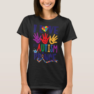 Ich liebe meinen Autismus Prinzen Autismus-Mutter T-Shirt