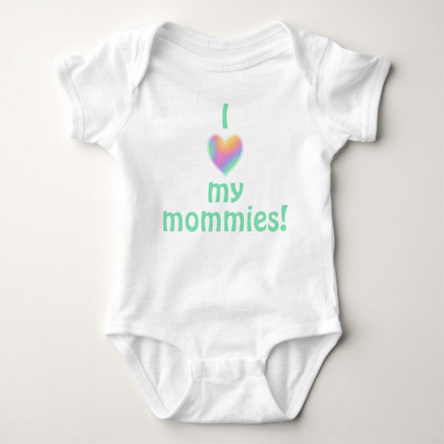 Ich Liebe meinen Baby-Bodysuit für meine Mommies Baby Strampler (Vorderseite)