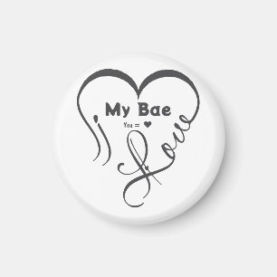 Ich liebe meinen Bae • Du = ♥ Magnet