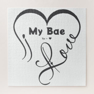 Ich liebe meinen Bae • Du = ♥ Puzzle