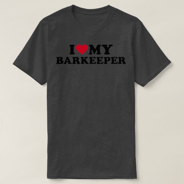 Ich Liebe meinen Barkeeper T-Shirt (Design vorne)