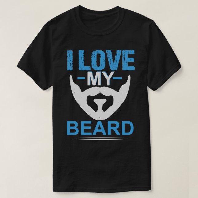 Ich Liebe meinen Bart T-Shirt (Design vorne)