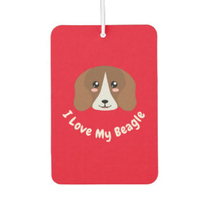 Ich Liebe meinen Beagle Autolufterfrischer