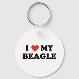 Ich Liebe meinen Beagle Schlüsselanhänger
