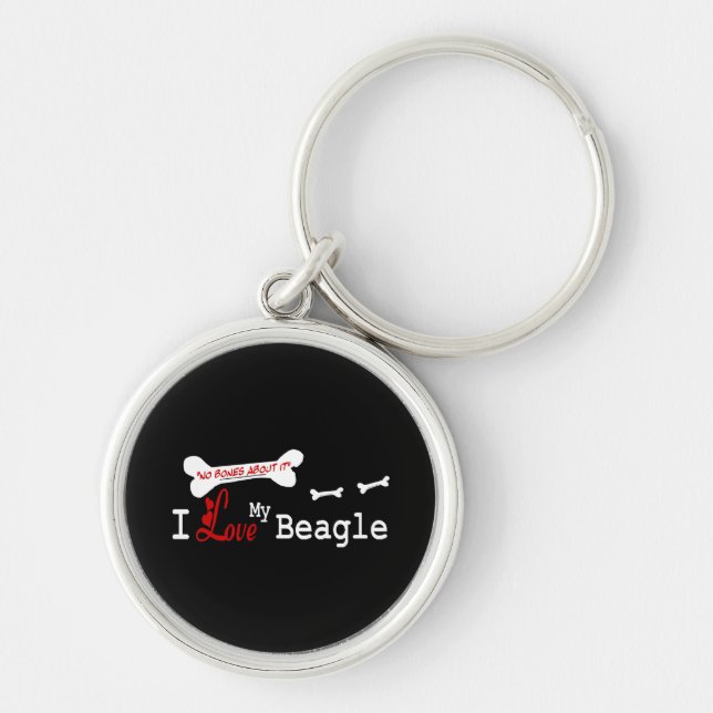 Ich Liebe meinen Beagle Schlüsselanhänger (Vorne)