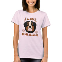 Ich liebe meinen Berner Hund Süßer Berner Haustier