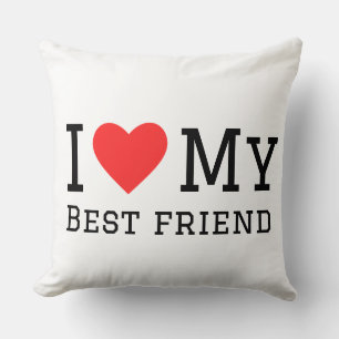 Ich liebe meinen besten Freund Kissen