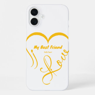 Ich liebe meinen besten Freund • Kuschel-Experte iPhone 16 Plus Hülle