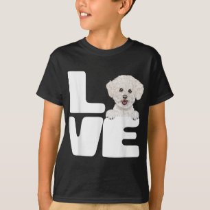 Ich Liebe meinen Bichons Frise Hund Lover T-Shirt