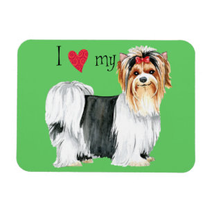 Ich Liebe meinen Biewer Terrier Magnet