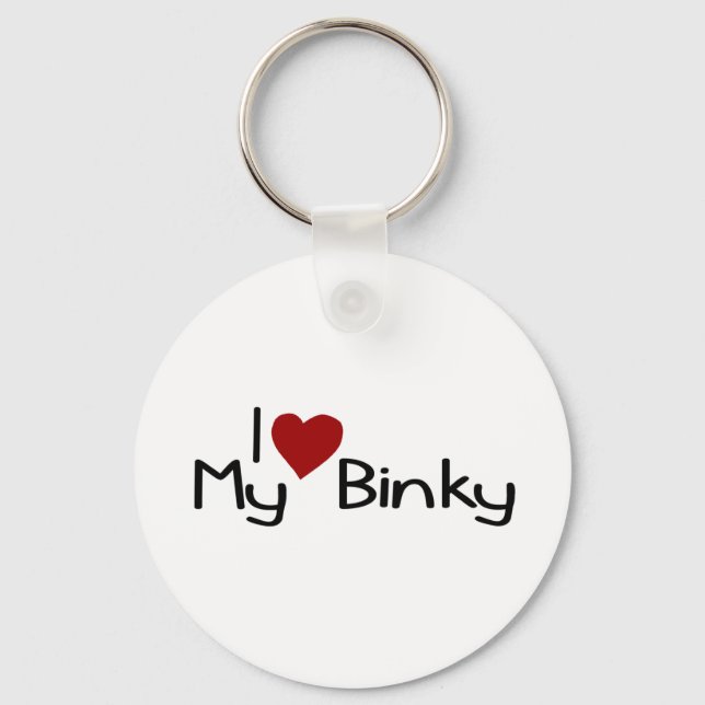 Ich Liebe meinen Binky Schlüsselanhänger (Vorderseite)