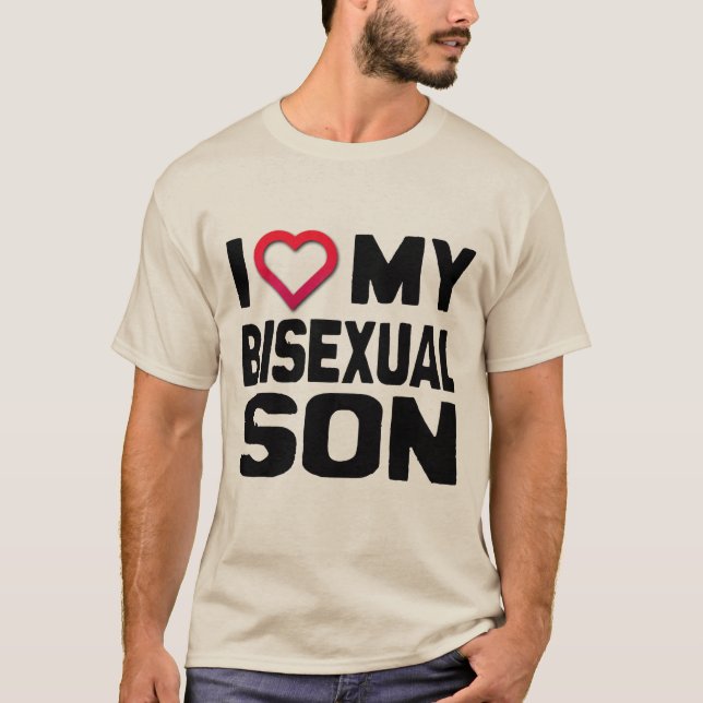 ICH LIEBE MEINEN BISEXUELLEN SOHN - T-Shirt (Vorderseite)