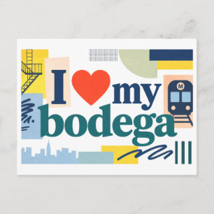 "Ich [liebe] meinen Bodega" Postkarte
